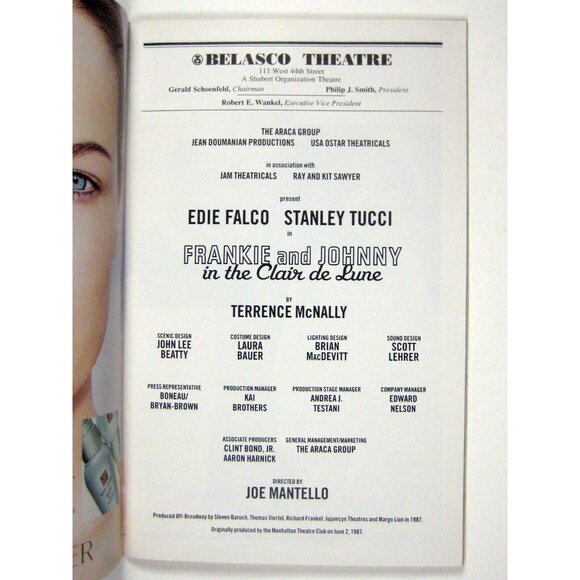 Frankie and Johnny Clair de Lune Playbill October 2002 Eddie Falco Stanley Tucci - Picture 4 of 8